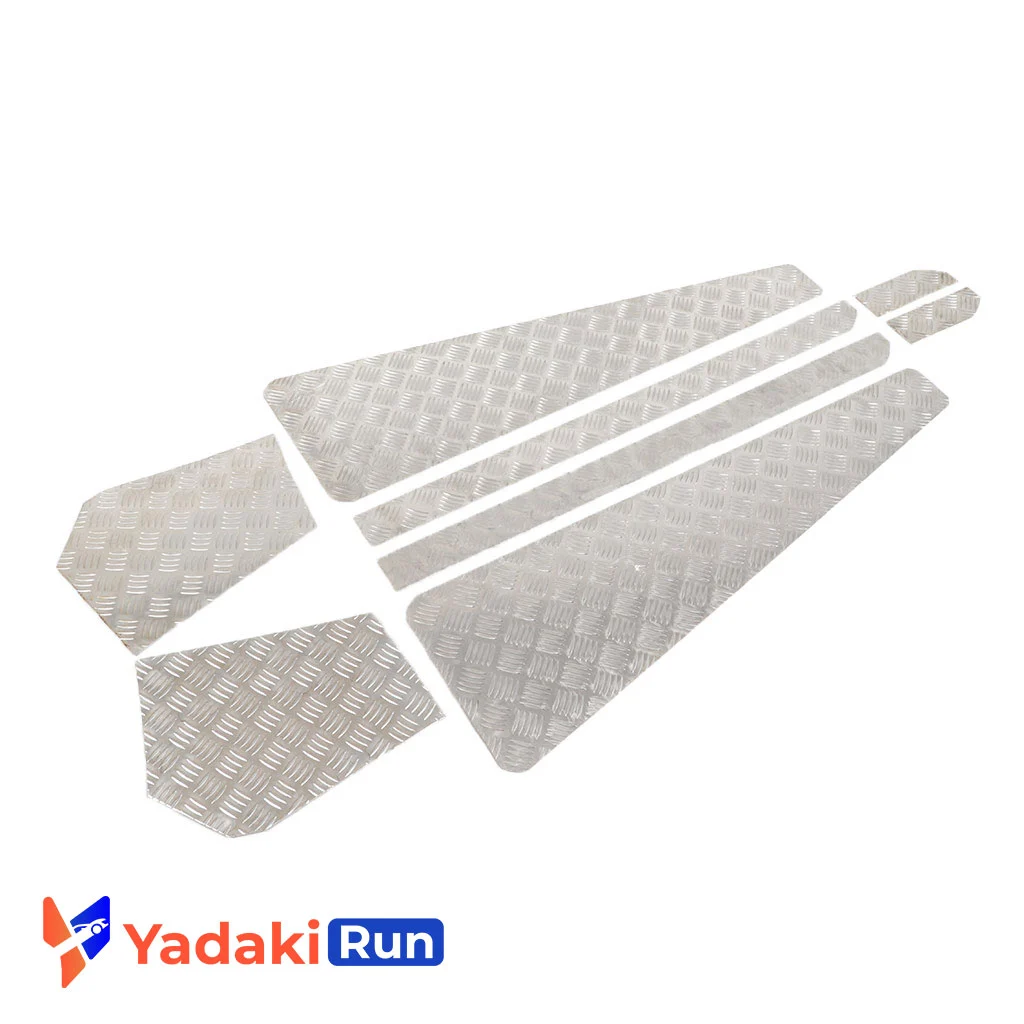 ورق آجدار دوکابین مشکی و نقره ای لندرور